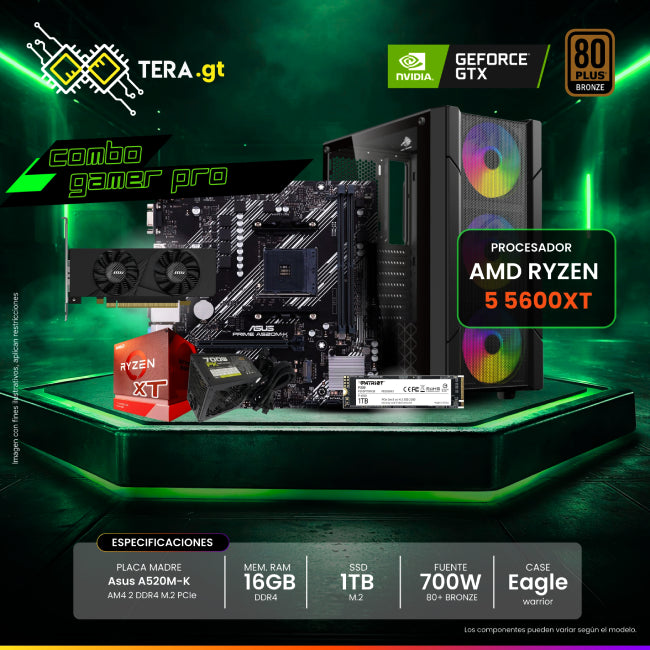 CPU Combo Gaming - Ryzen 7 5700G MSI PRO con Tarjeta Grafica-2