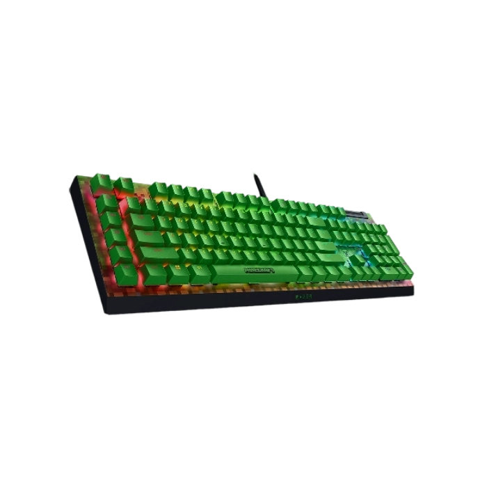 Teclado Gaming Razer RZ03- 04704100- R3M1 Mecanico con RGB Widow V4 X Color Verde Minecraft-3