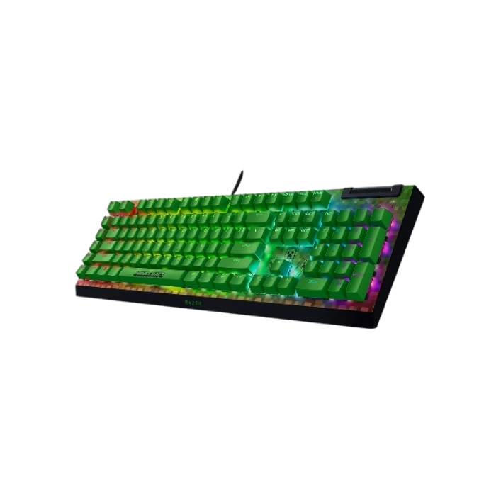 Teclado Gaming Razer RZ03- 04704100- R3M1 Mecanico con RGB Widow V4 X Color Verde Minecraft-8