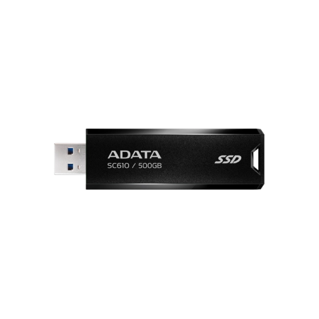 Estado Solido Externo Adata SC610-500G-CBK/RD 500BG 3.2 Color Negro-4