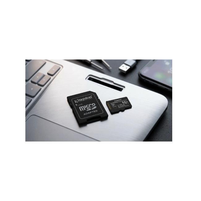 Memoria MicroSDXC Kingston SDCS3/64GB 64GB Clase 10 UHS-I U1 100 MB/S Para Dispositivos y Camaras Android-3