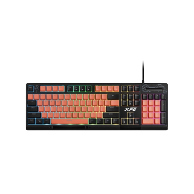 Teclado Alambrico Gaming RGB Adata XPG Seeker Mera Membrana USB  SEEKER105Z-BK/OGCES Color Negro con Naranja-3