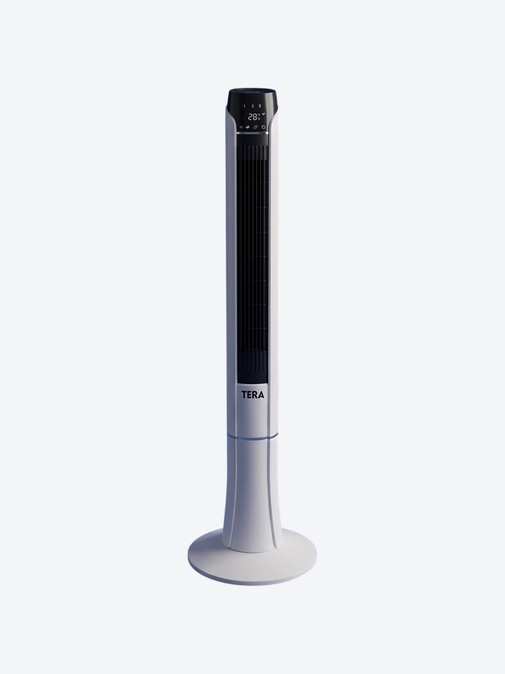 Tera Ventilador de Torre TERA-FAN-CT48 60W con 3 Velocidades y Pantalla LED Color Blanco