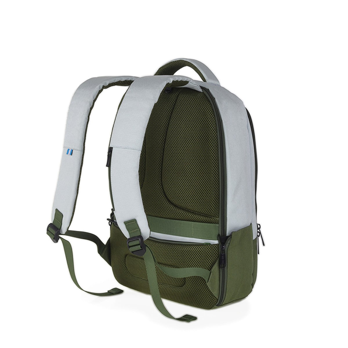 Mochila U2 Verde con Celeste-13