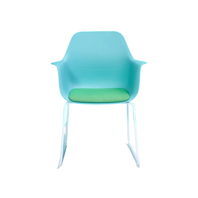 Silla de Espera WRK-KITE-CHAIR-C2 Color Menta con Asiento Verde-1