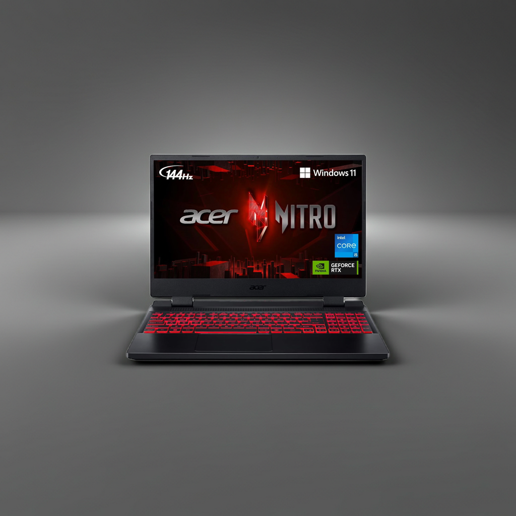 Acer Nitro - Notebook - 15.6" - 1920 x 1080 - Intel Core i5 13420H - DDR5 SDRAM - 16 GB - 512 GB SSD - NVIDIA GeForce RTX 3050 6GB - Windows 11 Home - 1-year warranty