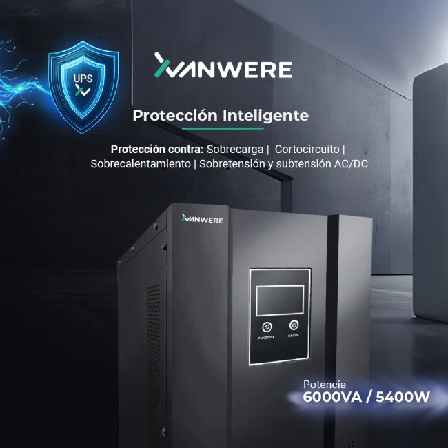 UPS Xvanwere XV-6KLPX-TW 6000VA /  5400W Torre 120VAC 50HZ