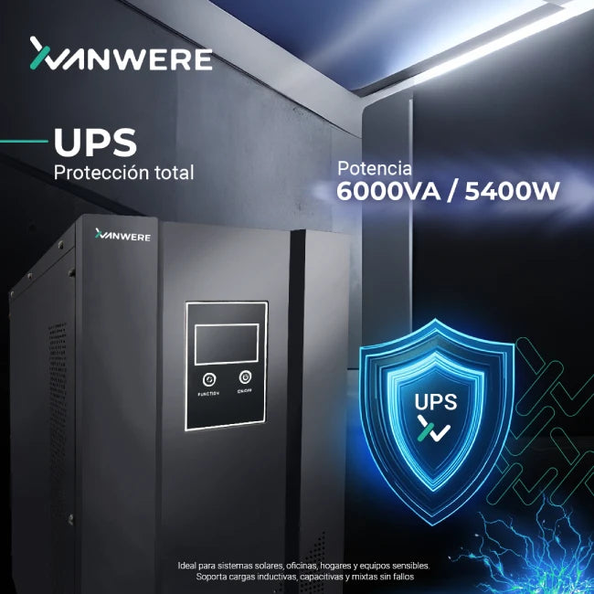UPS Xvanwere XV-6KLPX-TW 6000VA /  5400W Torre 120VAC 50HZ-2