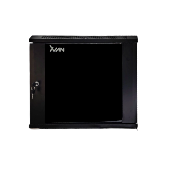 Gabinete de Pared Xvanwere XVA-600U9-BK Color Negro 600X600X9U