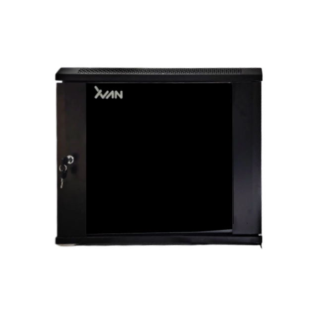 Gabinete de Pared Xvanwere XVA-450U9-BK Color Negro 600X450X9U-1